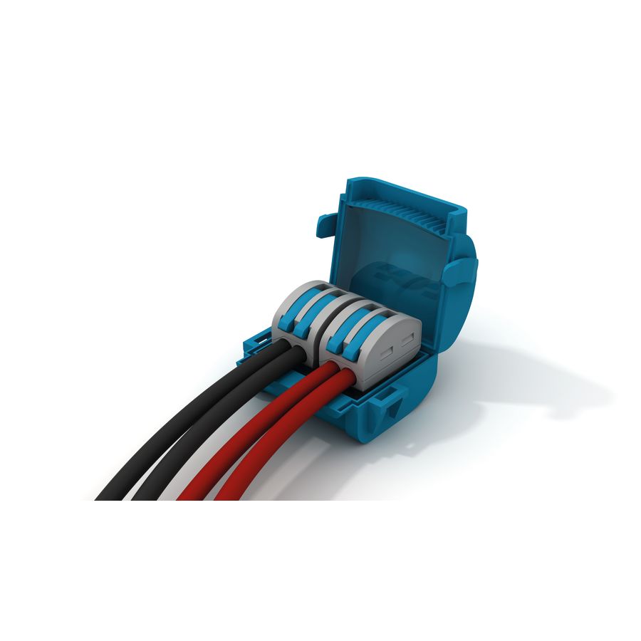 MINI BOITE DE JONCTION MJB222 IPX8/32A/BORNE RAPIDE 2X2