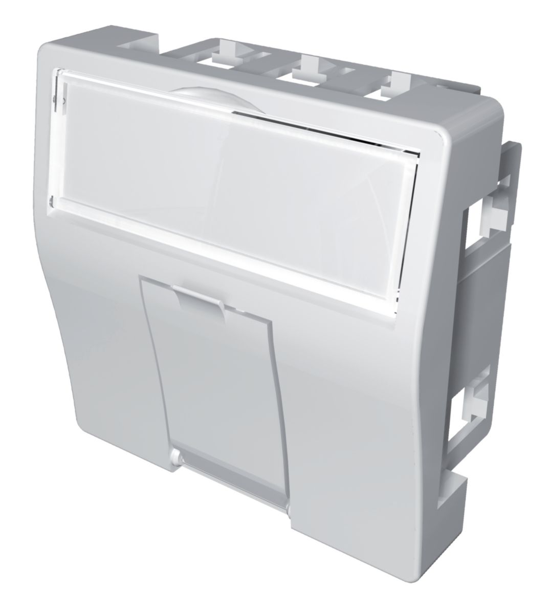 PLASTR 45X45 1 PORT RJ45