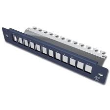 PANNEAU 10P 12 PORTS RJ45 1U