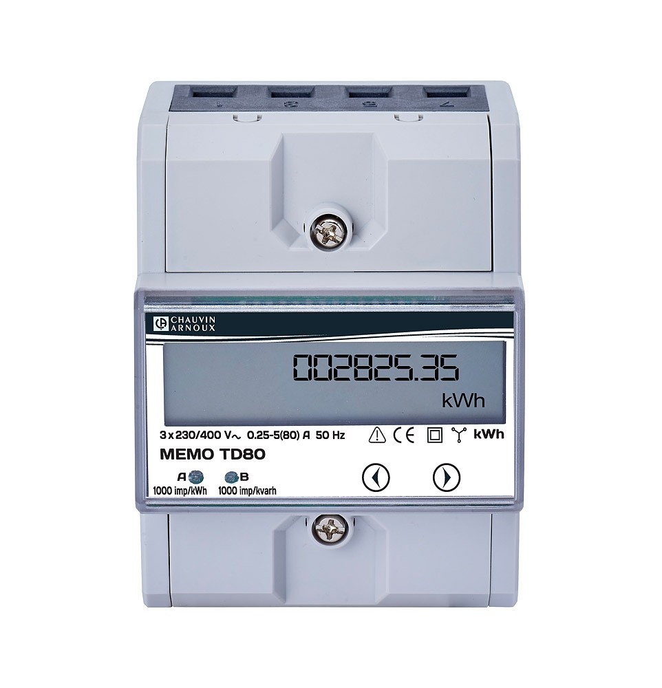COMPTEUR ELEC TRI 80A MEMO TD80