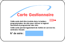 CARTE GESTIONNAIRE