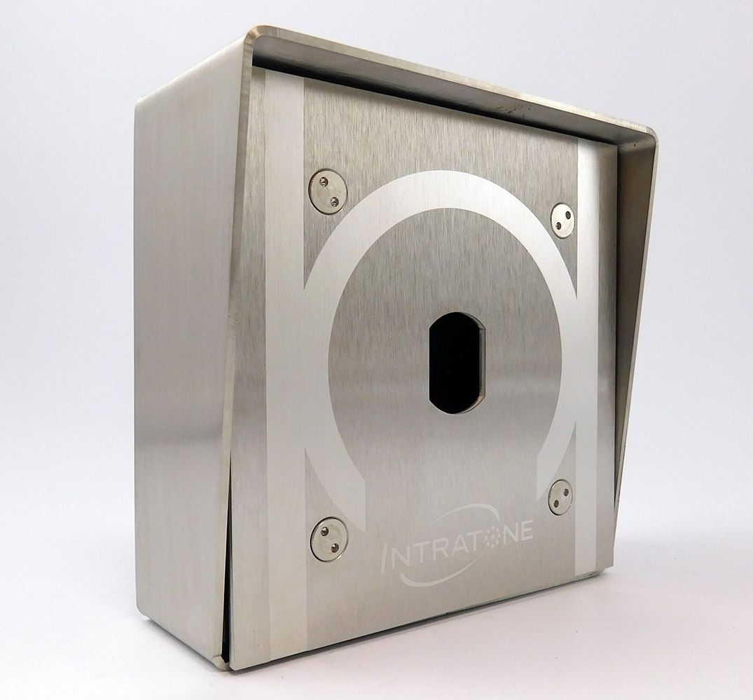 BOITIER SAILLIE + FACADE INOX POUR LECTEUR VIGIK