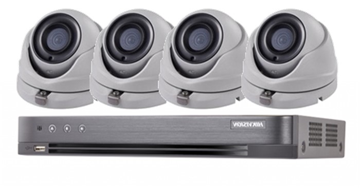 PACK 4 CAM.POC 5MP + HDD 1 TO + DVR POC HDTVI 4 VOIES