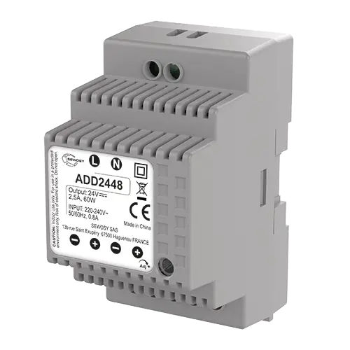 ALIM DIN 24VDC/2,5A 3 MODUL 230V AC / 24V DC / 60W - 2,5A