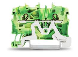 BORNE SUR RAIL 0,5/10MM V/J - TOUS TYPES CONDUCTEURS