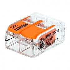 BORNE DE CONNEXION 2X0,5-6MM2 TRANSPARENTE A LEVIER