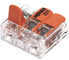 BORNE DE CONNEXION 3X0,5-6MM2 TRANSPARENTE A LEVIER