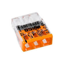 BORNE TRANSP 3C 0,5/2,5MM2 POUR CABLE RIGIDE